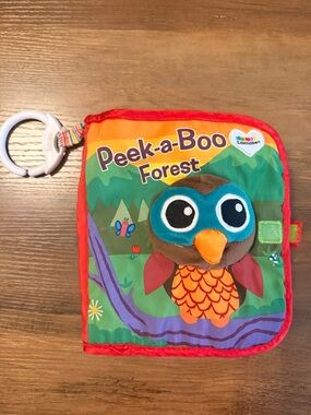A Lamaze Soft Fabric Book Peek A Boo Forest Crinkle Toddler Baby Book